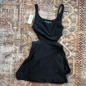 Outdoor Voices Black Cutout Dress